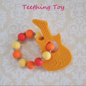 Teething Toy with Teether and beads ring